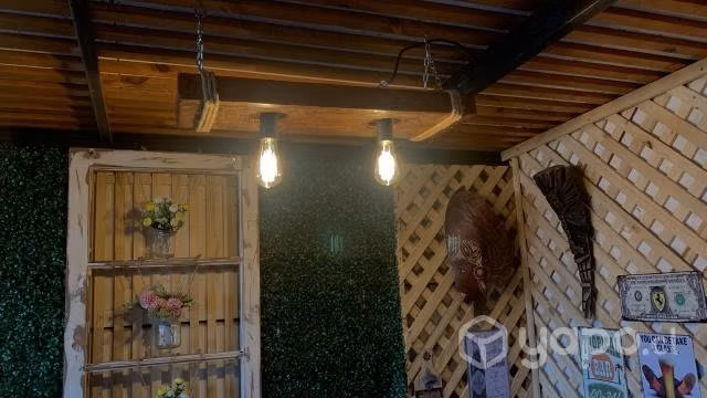 Lámpara rústica de roble - Imagen 2