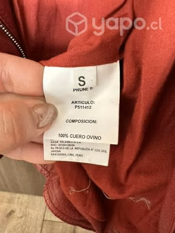 Chaqueta Prune Cuero 100%