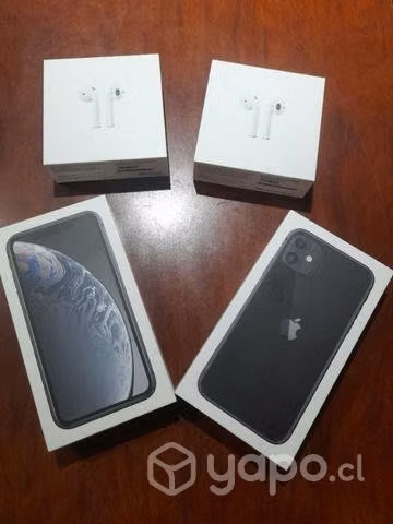 Cajas de teléfonos XR y 11 audífonos IPhone