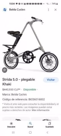 Bicicleta plegable STrida
