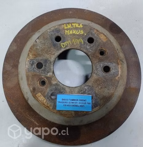 Disco Tambor Freno Trasero (DTM199) Maxus T60 2.8