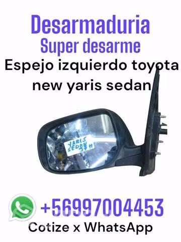 Espejo izquierdo Toyota New Yaris Sedán