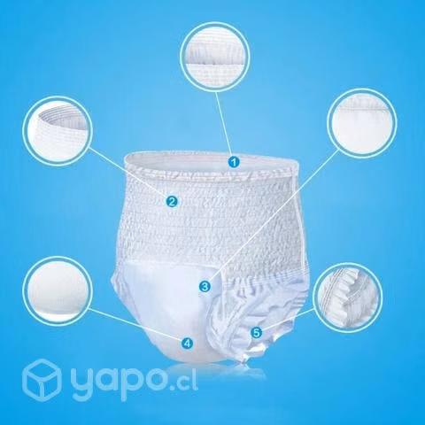 60 Pañales cerrados/ pants M, L, XL