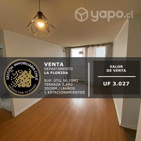 Se vende departamento en La Florida