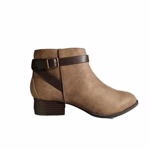 Botines Catherines tipo Ante en dos tonos - Imagen 4