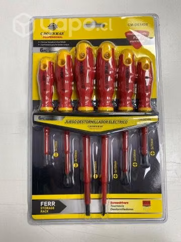 Juego Destornillador Aislados 6pcs CROWNMAN (CM-DE