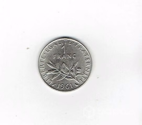 Moneda de Francia, 1 franco, 1961
