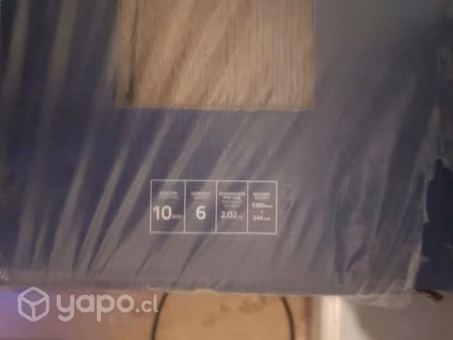 Piso flotante / laminado (10) mm 16m2 totales