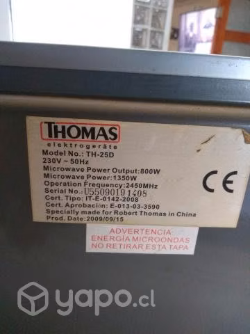 Microondas Thomas impecable