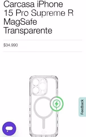 Case protector iPhone 15 Pro