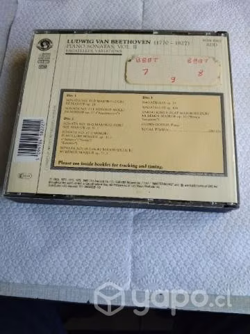 Beethoven sonatas para piano Glenn Gould 3 cds