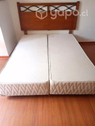 Box spring americanico 2 plazas