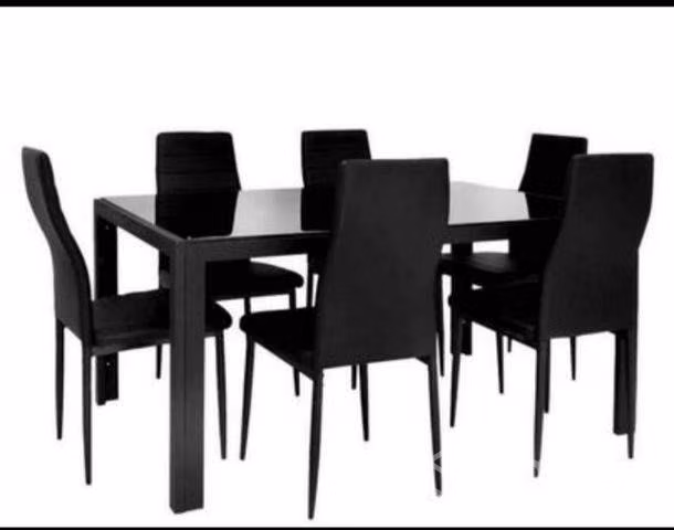 Comedor vidrio 6 sillas