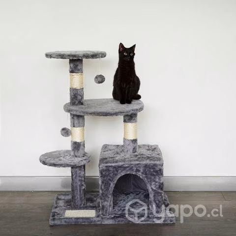 Rascador de gatos 3 niveles + casita ma03 - Imagen 3