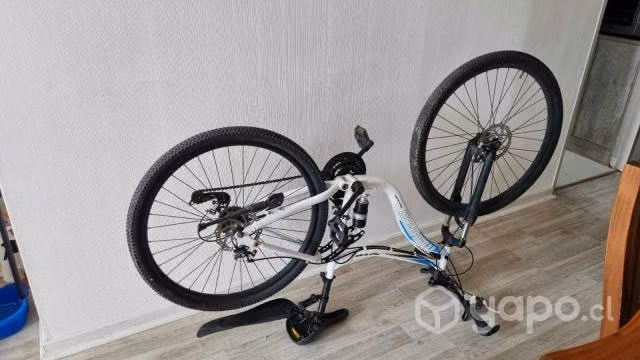Bicicleta Montaña Aro 27.5” Blanca y Azul - Imagen 2