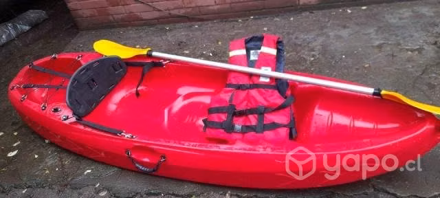 Kayak single equipado