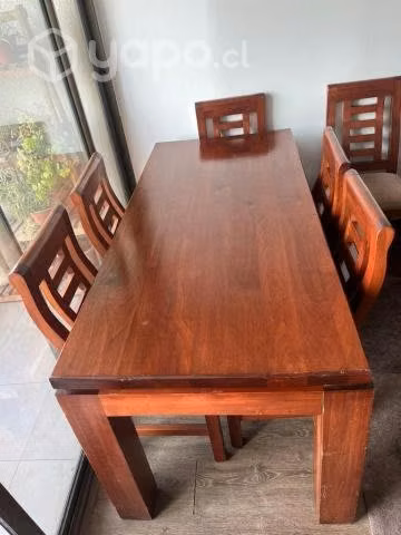 Mesa Comedor 100% Madera Maciza + Sillas
