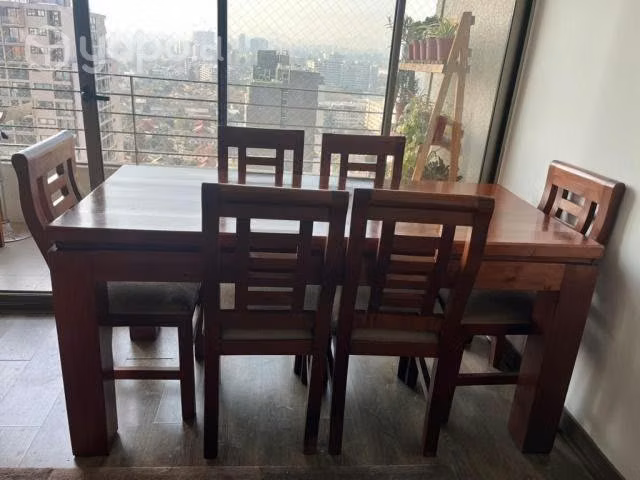 Mesa Comedor 100% Madera Maciza + Sillas