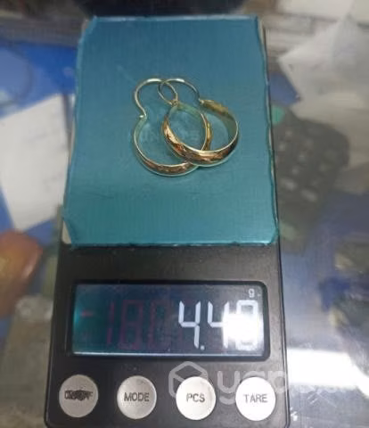 Aros bote oro 18k - Imagen 2