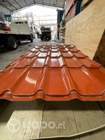 Teja continua o zinc tipo teja de 2mts y 3.66mts