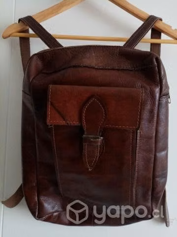 Mochila de cuero