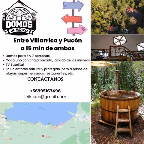 Se vende parcela con 3 domos