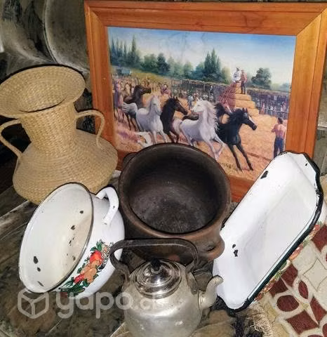 Lote de cosas antiguas,adornar quincho ramada