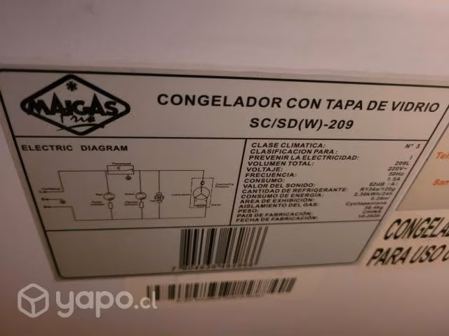 CONGELADORAS TAPA DE VIDRIO