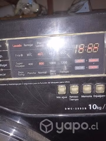 Lavadora secadora Daewoo 10 kg