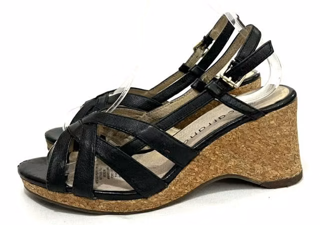 Chala Taco Chino De Cuero Marca Carrano N*38 Negro