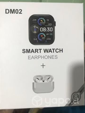 Kit Smart Watch + audífonos inalámbricos nuevos