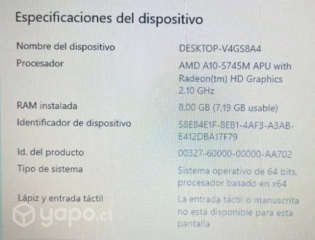 Notebook computador HP pavileon