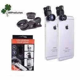 Lente Ojo De Pez 3 En 1 Universal Celular Monopod - Imagen 2