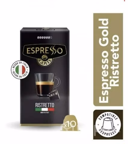 100 Capsulas De Cafe En Grano Gold Espresso - Elig