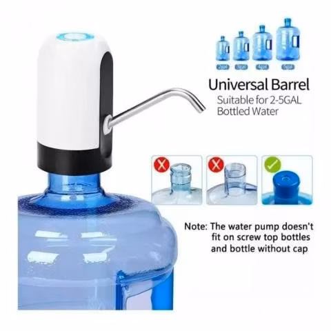 Bomba Dispensador Agua Electronico Recargable Usb - Imagen 2