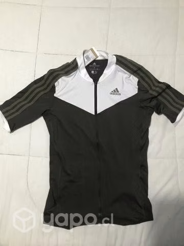Tricota de ciclismo the letras manga corta adidas