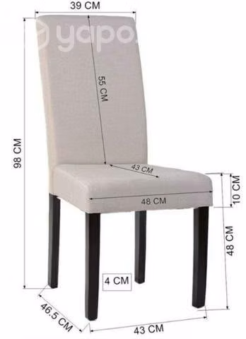 6 sillas comedor ( liquido por falta espacio)