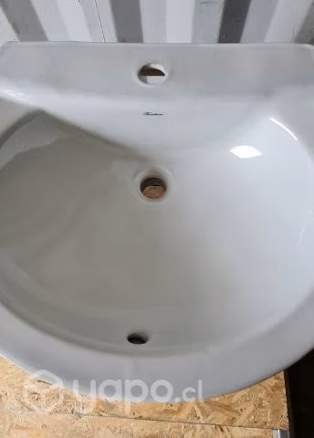 1 Lavamanos Nuevos de pedestal para baño