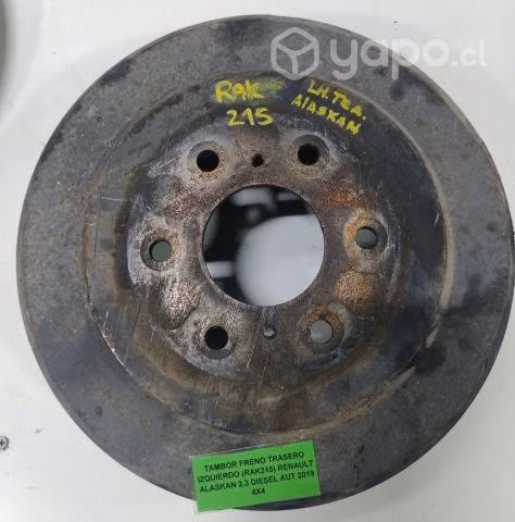 Tambor Freno Trasero Izquierdo (RAK215) Renault Al