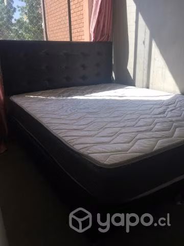 Cama 2p mas respaldar, buen estado
