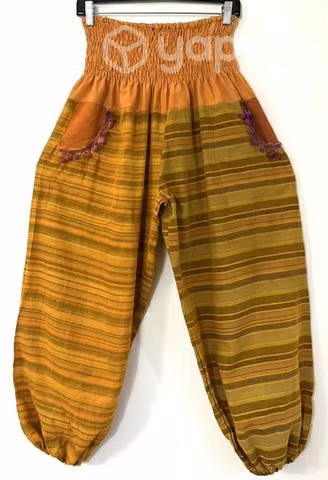 Pantalón Hindu Bombacho Talla M/l Amarillo Y Otros