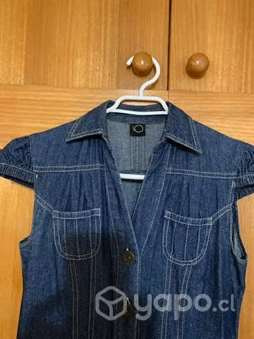 Vestido jeans azul - Imagen 3