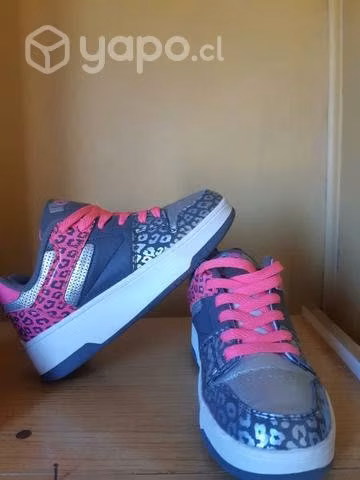 Zapatilla push plateada POP by Heelys