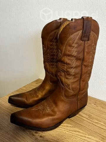 Botas cuero estilo vaqueras hombre 44