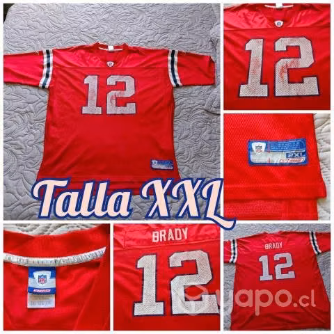 Camiseta Nfl Reebok Tom Brady 2 Xl