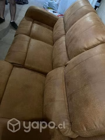 sofa marca Attimo de 3 cuerpo reclinable