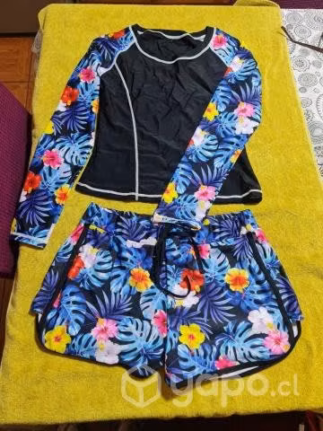 Traje de baño 2 piezas estampado