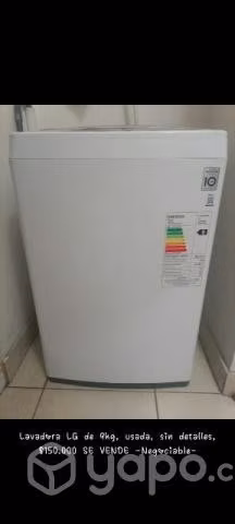 Vendo lavadora LG usada 9kg