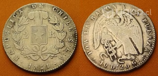 2 reales 1851