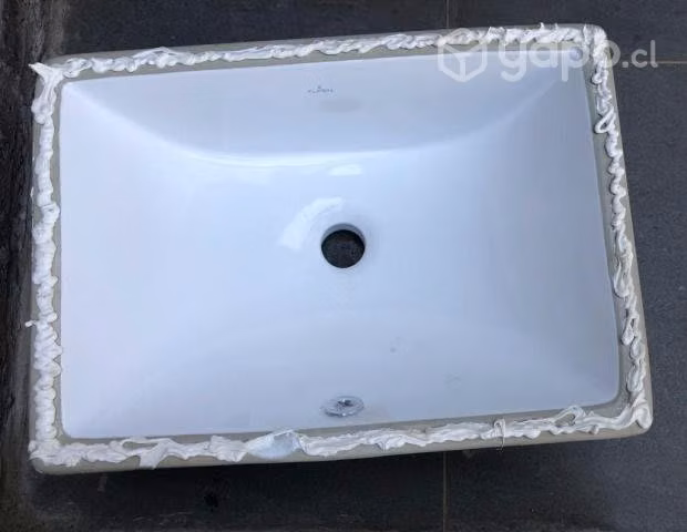 Lavamanos bajo cubierta rectangular blanco - Imagen 3